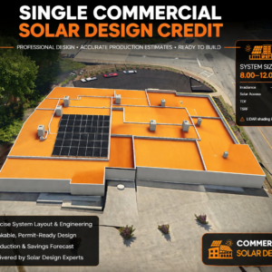 Single Commercial Solar Design Credit