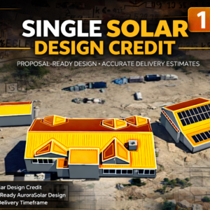 Single Solar Design Credit