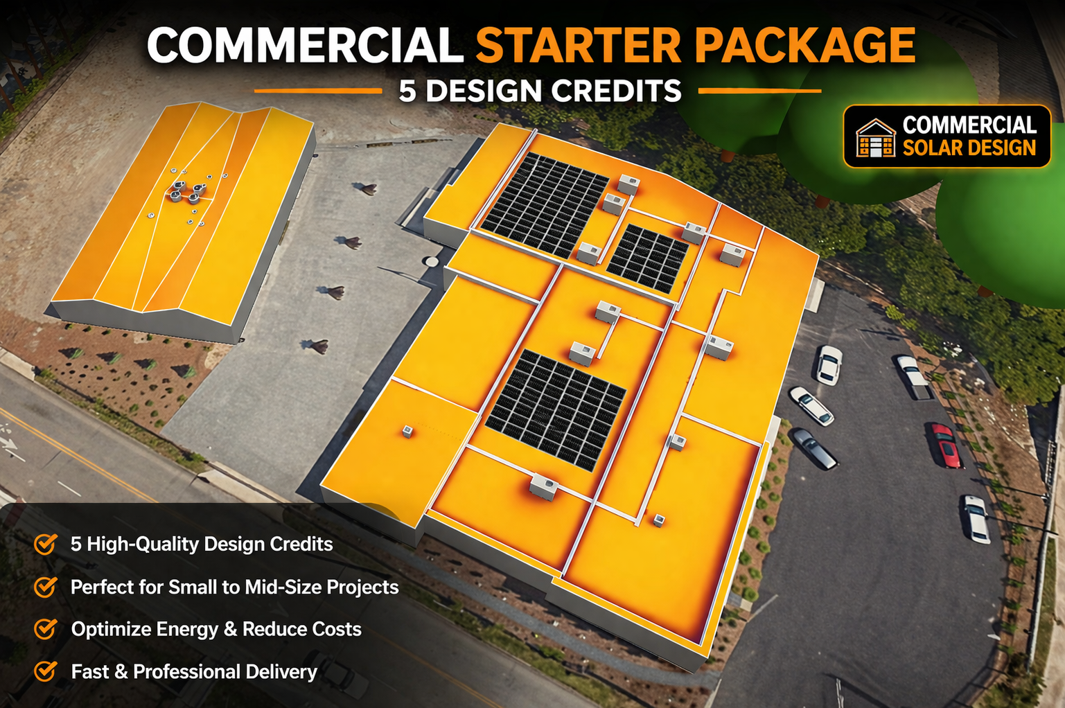 Commercial Starter Package – 5 Design Credits